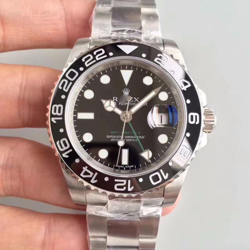 GMT MASTER II 116710LN 40MM NOOB FACTORY BLACK DIAL